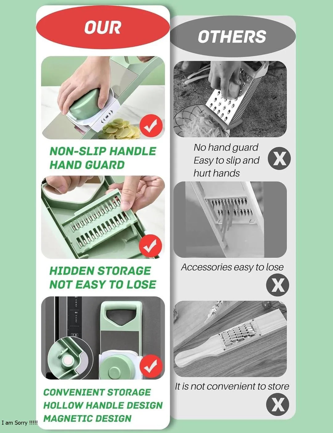 5 In 1 Vegetable Slicer - 1 Pc for Effortless Food Preparation