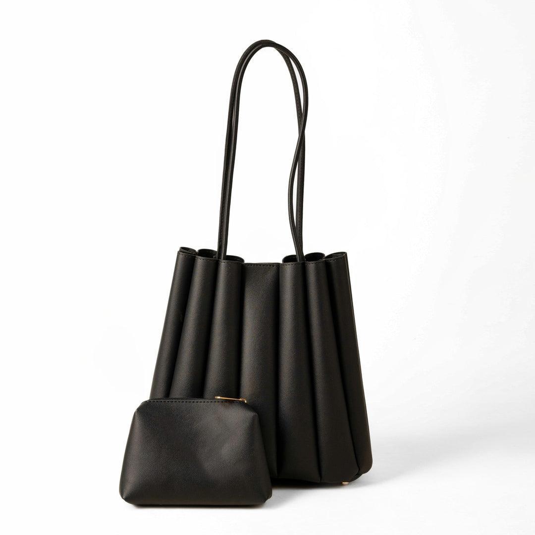 Girl's PU Leather Plain Shoulder Bag