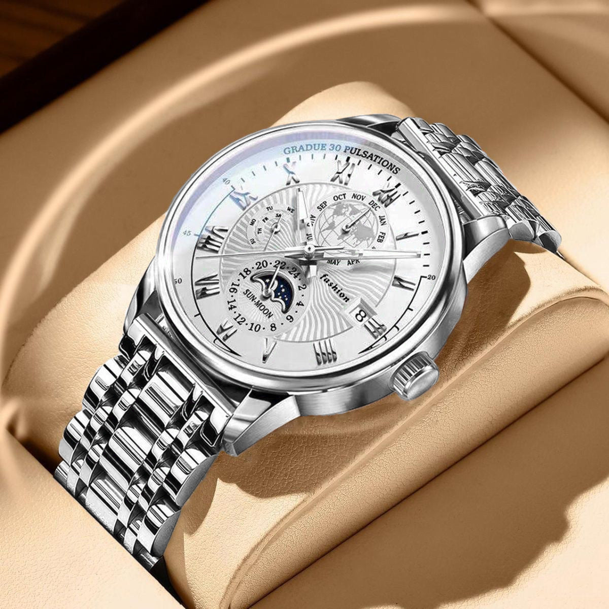 WATERPROOF LUMINOUS CALENDER MEN'S ULTRA WATCH