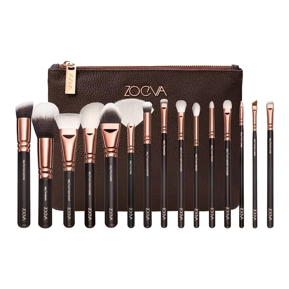 Zoeva Makeup Brushes With Pouch - 15Pcs