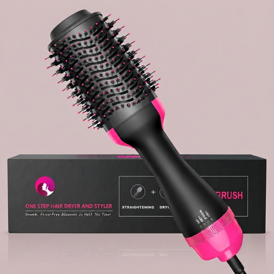 One Step 2-in-1 Hair Dryer & Styling Brush | Fast Drying, Straightening & Curling Tool