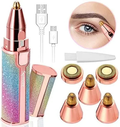 2 in 1 Facial Hair Remover | Eyebrow Trimmer | Rechargeable | Free Gift Card 🎁v
