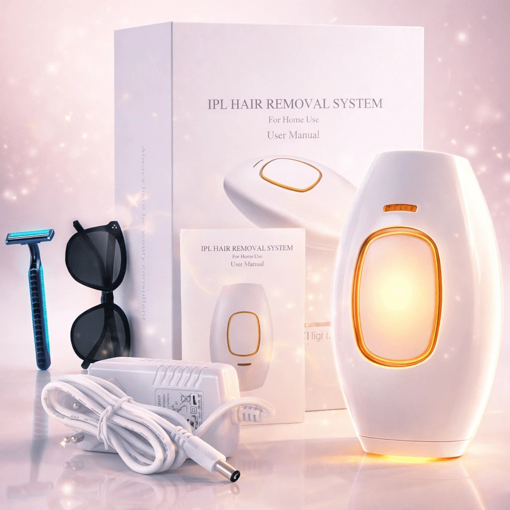 Laser Hair Removal Device | Permanent Hair Reduction Epilator | Painless Body Hair Remover