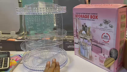360° Rotating Acrylic Makeup Organizer