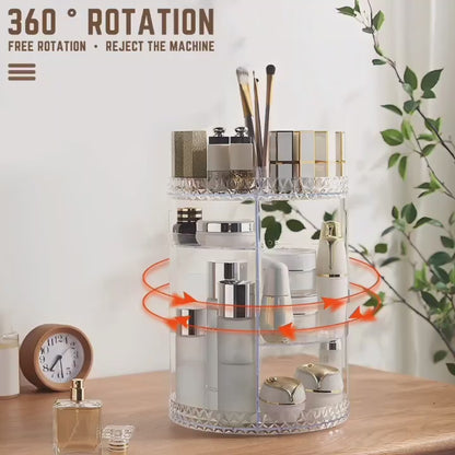 360° Rotating Acrylic Makeup Organizer