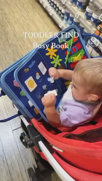 Reusable Montessori Busy Book For Toddlers